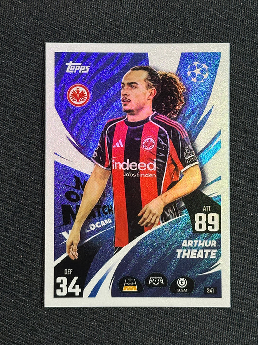 341 Arthur Theate Eintracht Frankfurt Base - Topps Match Attax 2025/26