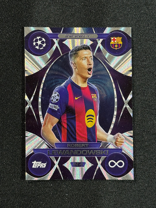 IN 4 Robert Lewandowski Barcelona Infinity - Topps Match Attax 2025/26