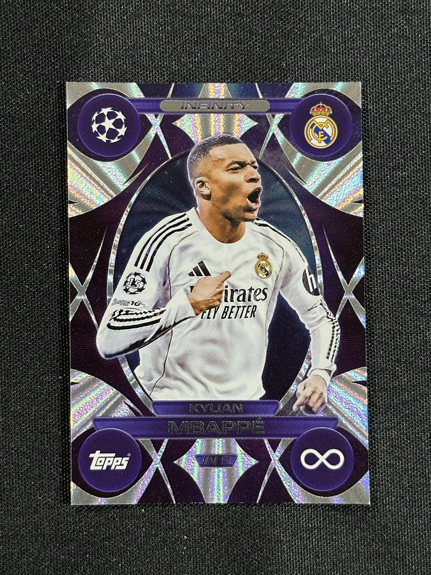 IN 5 Kylian Mbappé Real Madrid Infinity - Topps Match Attax 2025/26