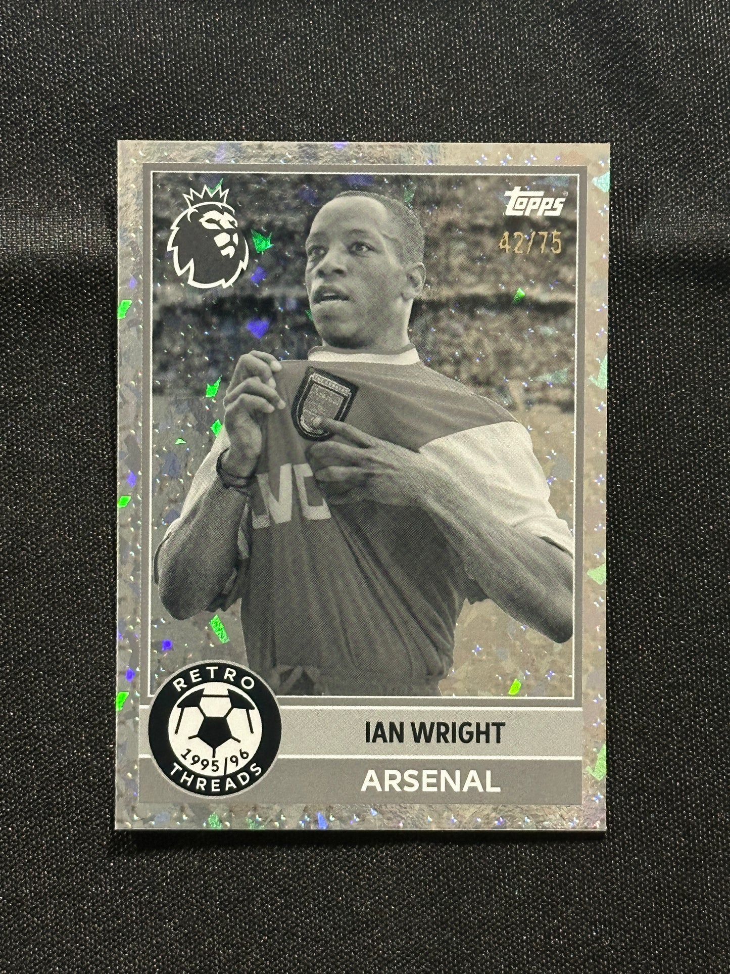 Ian Wright Numbered Parallel 42/75 - Topps Premier League 2026