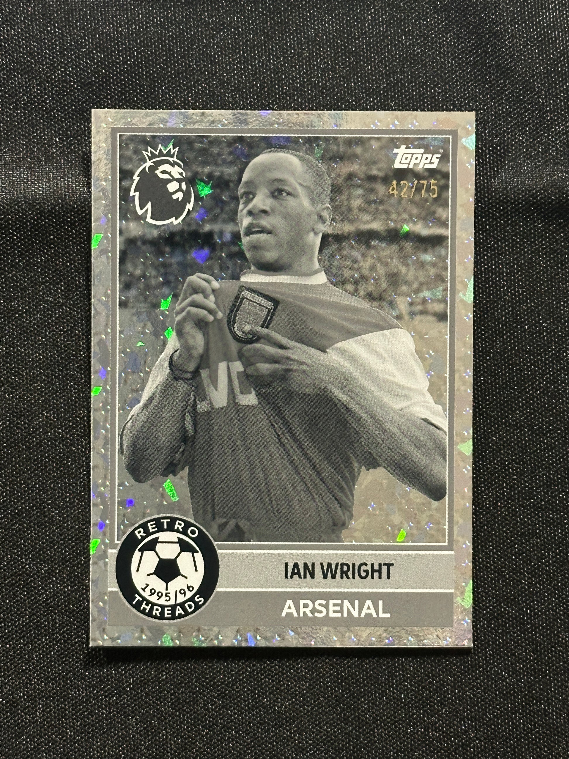 Ian Wright Numbered Parallel 42/75 - Topps Premier League 2026