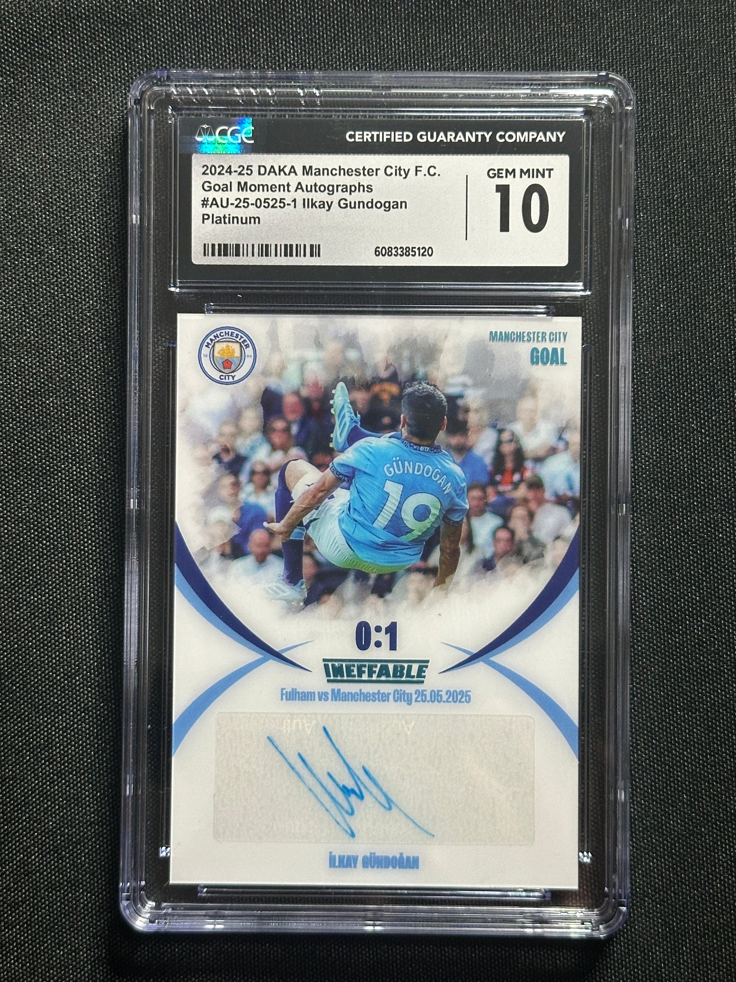 Ilkay Gundogan Autograph 1/1 - Daka Manchester City One & Two 2024/25