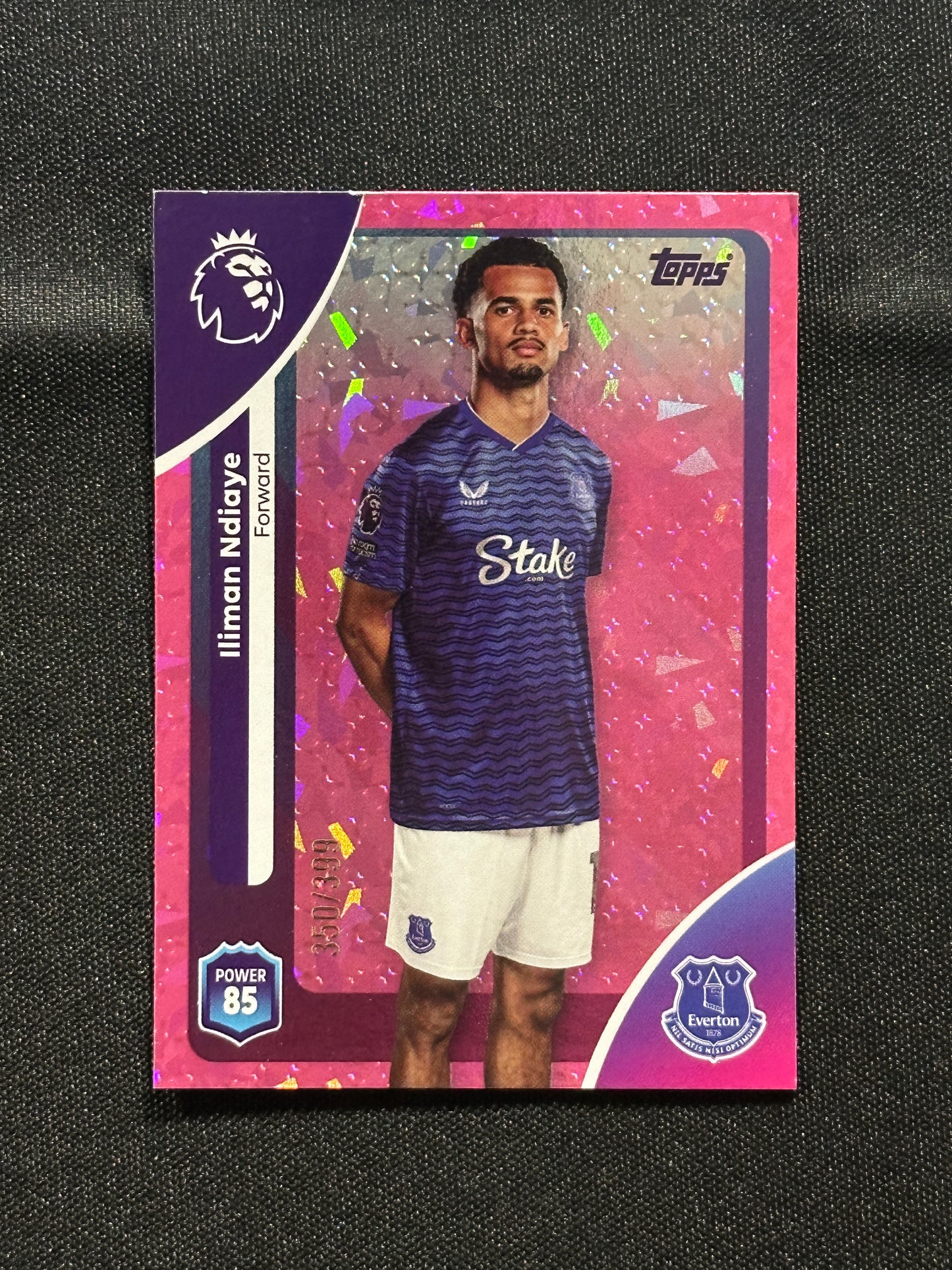 Iliman Ndiaye Numbered Parallel 350/399 - Topps Premier League 2026