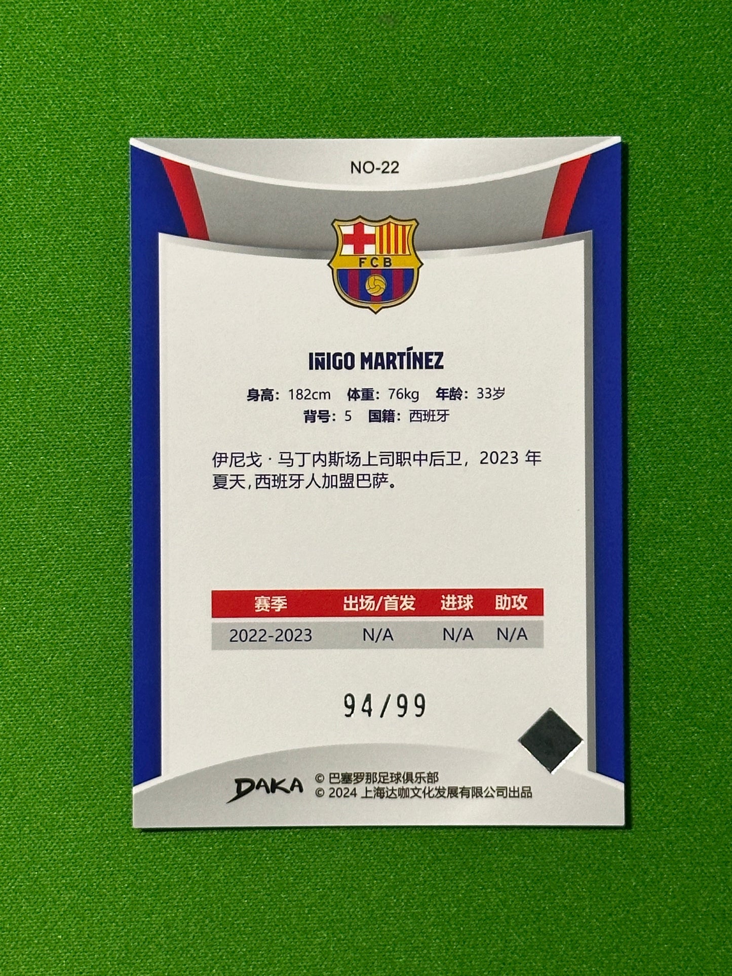 Inigo Martinez 94/99 - DAKA Barcelona One & Two 2023-24