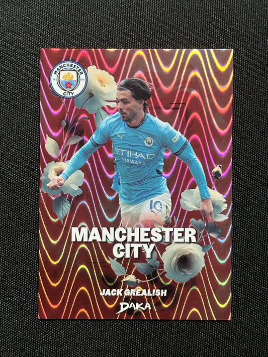 Jack Grealish Numbered Parallel 13/50 - Daka Manchester City Top Audience 2024/25