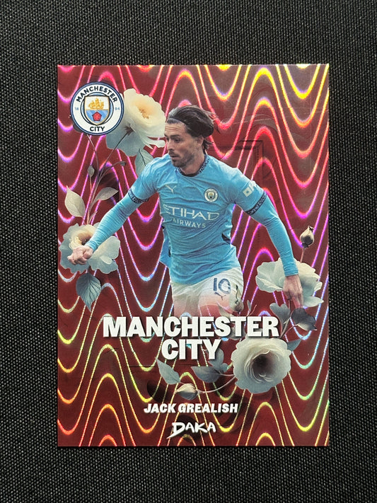 Jack Grealish Numbered Parallel 20/50 - Daka Manchester City Top Audience 2024/25