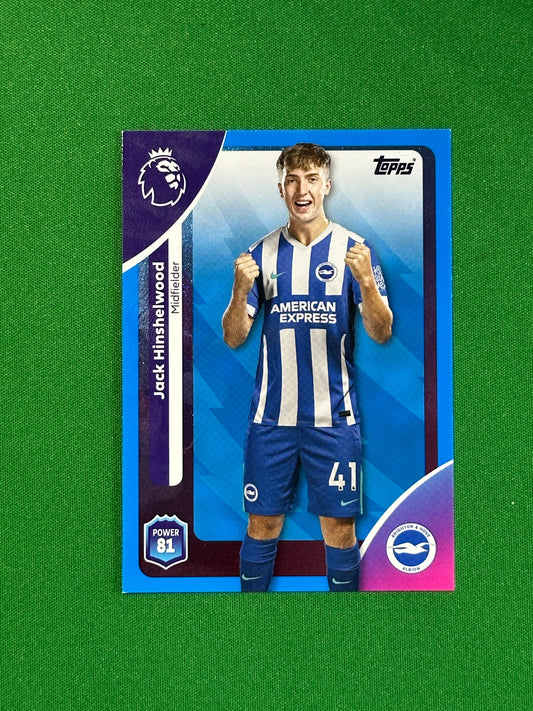 Jack Hinshelwood Blue Parallel Base - Topps Premier League 2026