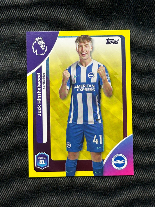 Jack Hinshelwood Yellow Parallel Base - Topps Premier League 2026