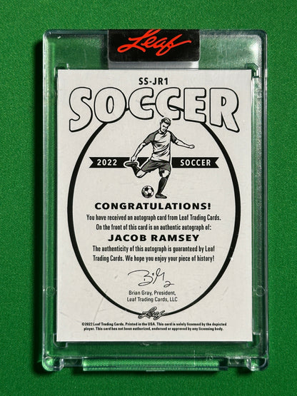 Jacob Ramsey 1/1 One of One - Leaf Signature Series 2022 Back