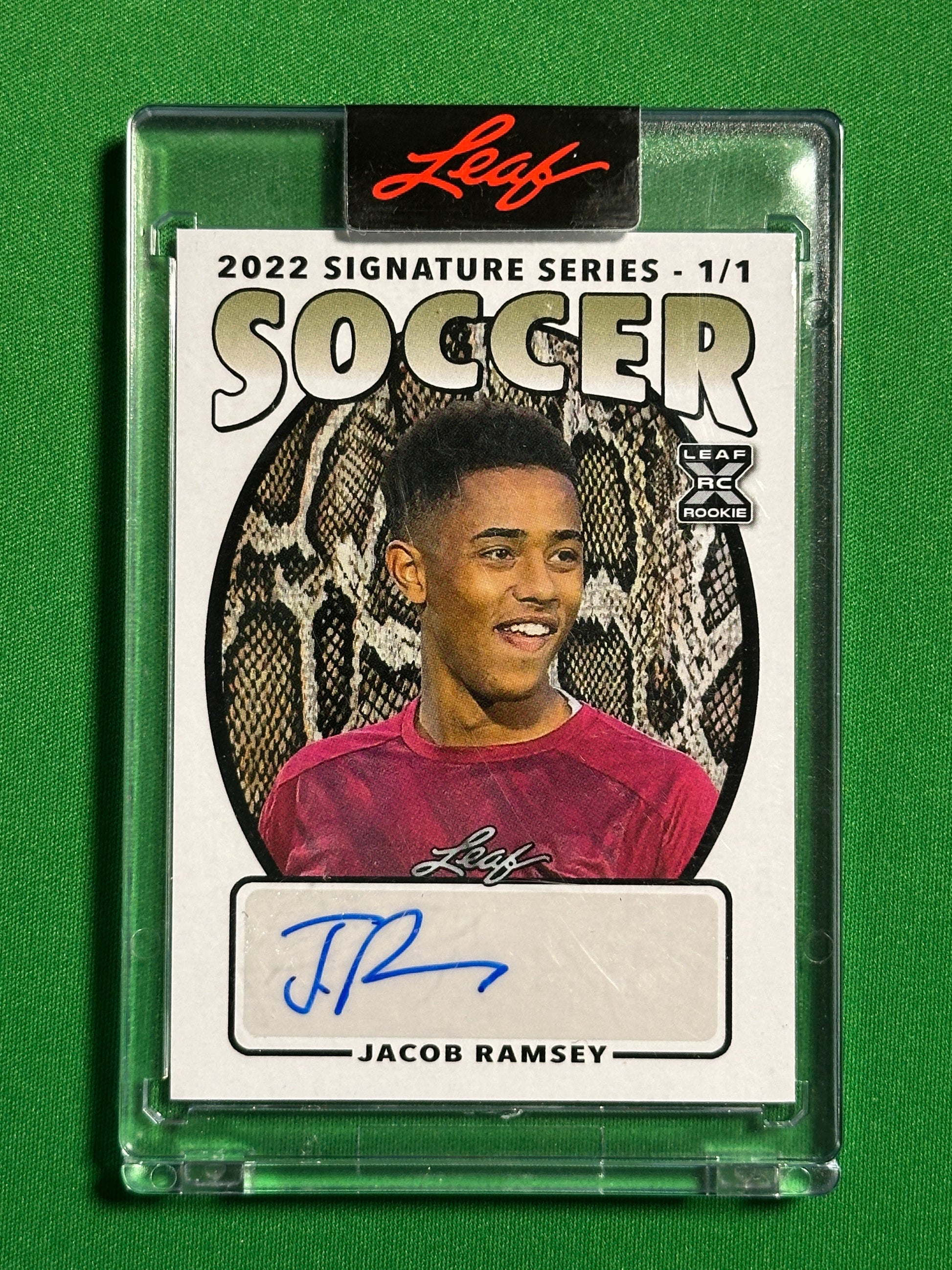 Jacob Ramsey 1/1 One of One - Leaf Signature Series 2022 Front