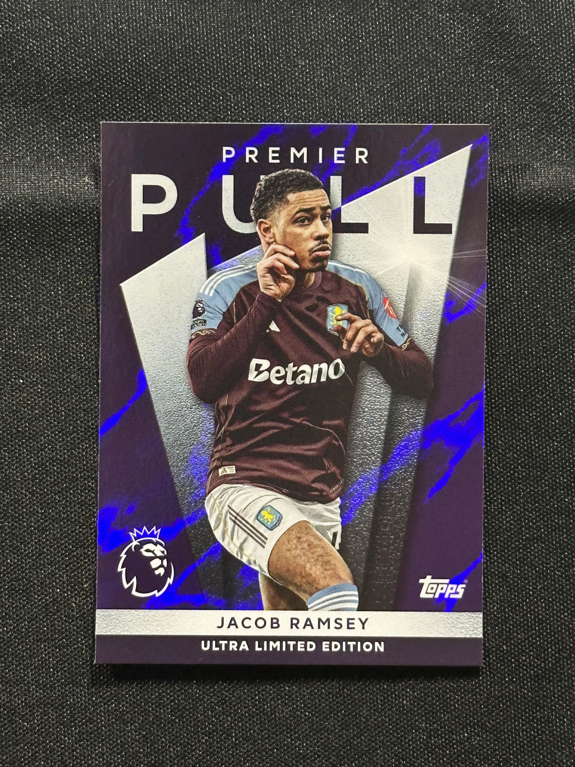 Jacob Ramsey Premier Pull Base - Topps Premier League 2026