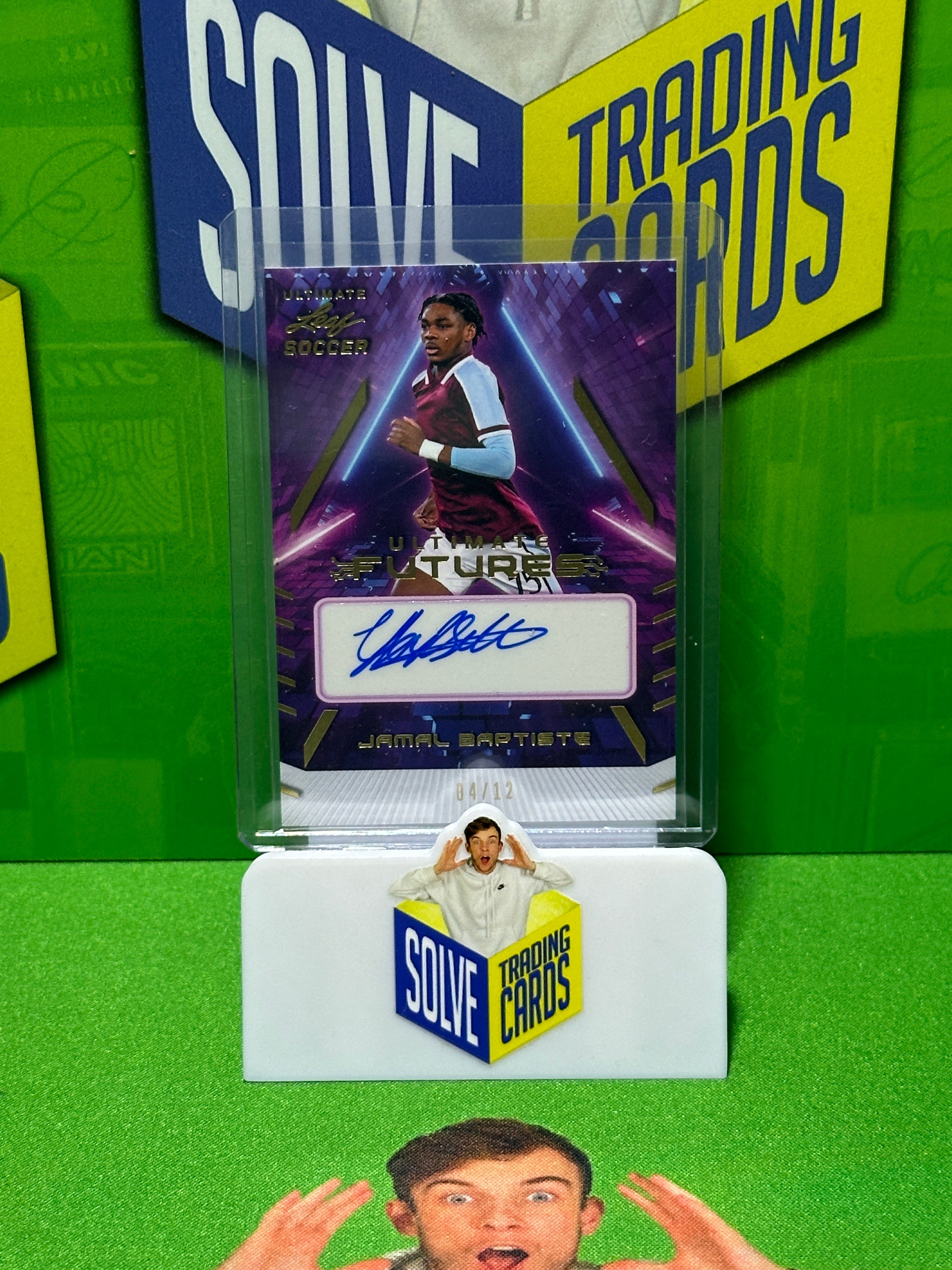 Jamal Baptiste Autograph 04/12 - Leaf Ultimate Soccer 2022 – LukeSolve.com