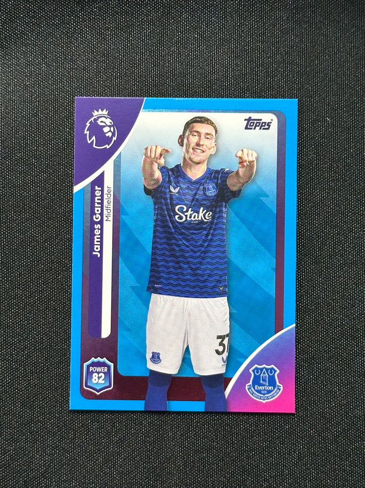 James Garner Blue Parallel Base Topps Premier League 2026 LukeSolve com