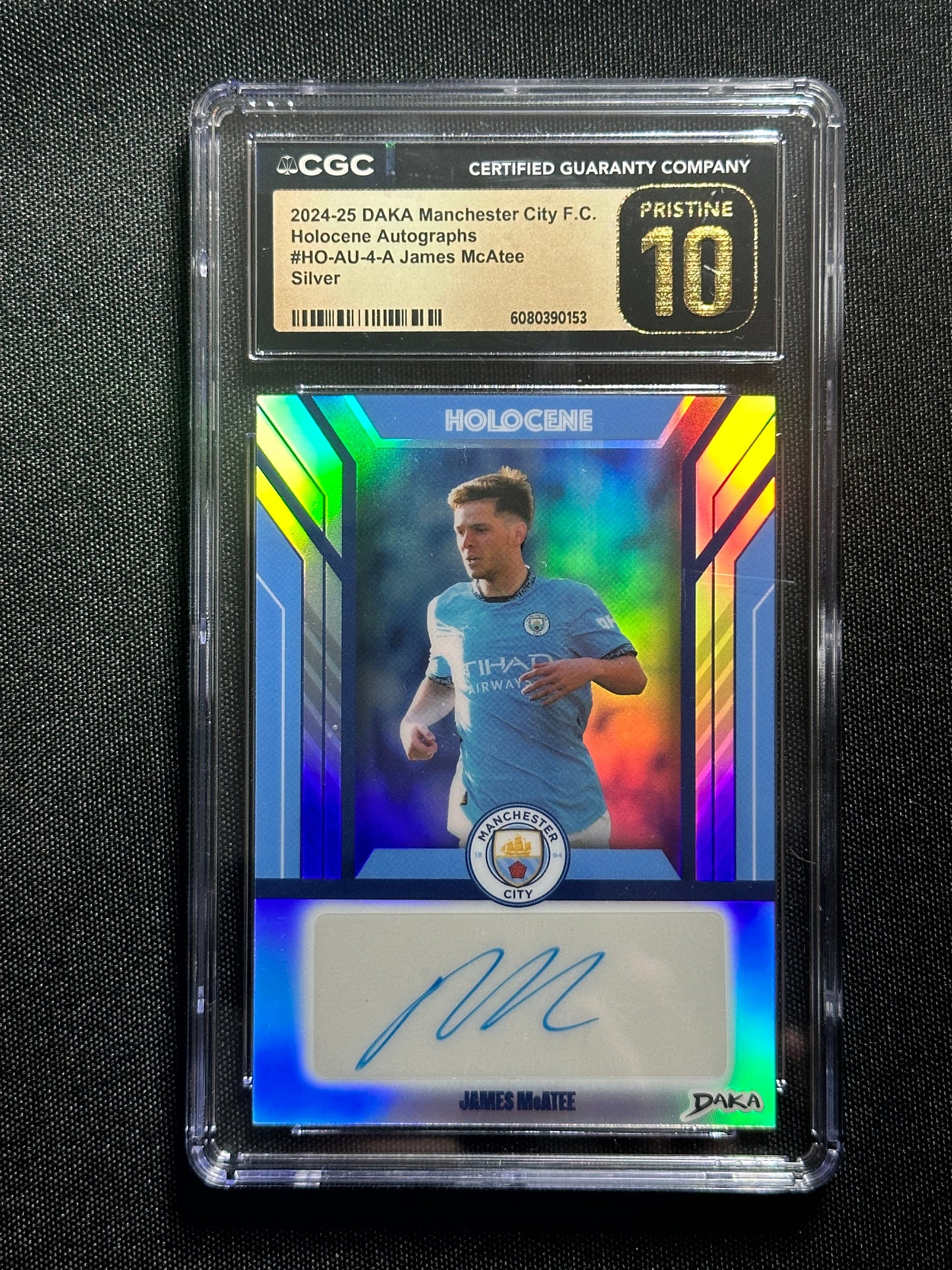 James McAtee Autograph 25/30 - Daka Manchester City One & Two 2024/25