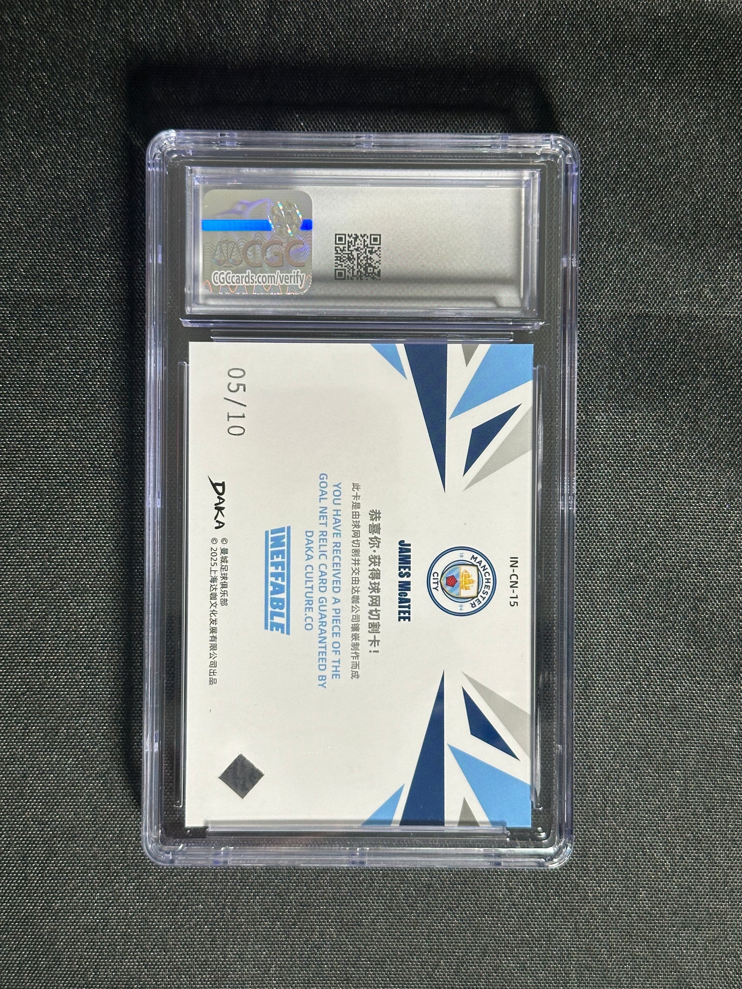James McAtee Goal Net Patch 5/10 - DAKA Manchester City 2024/25