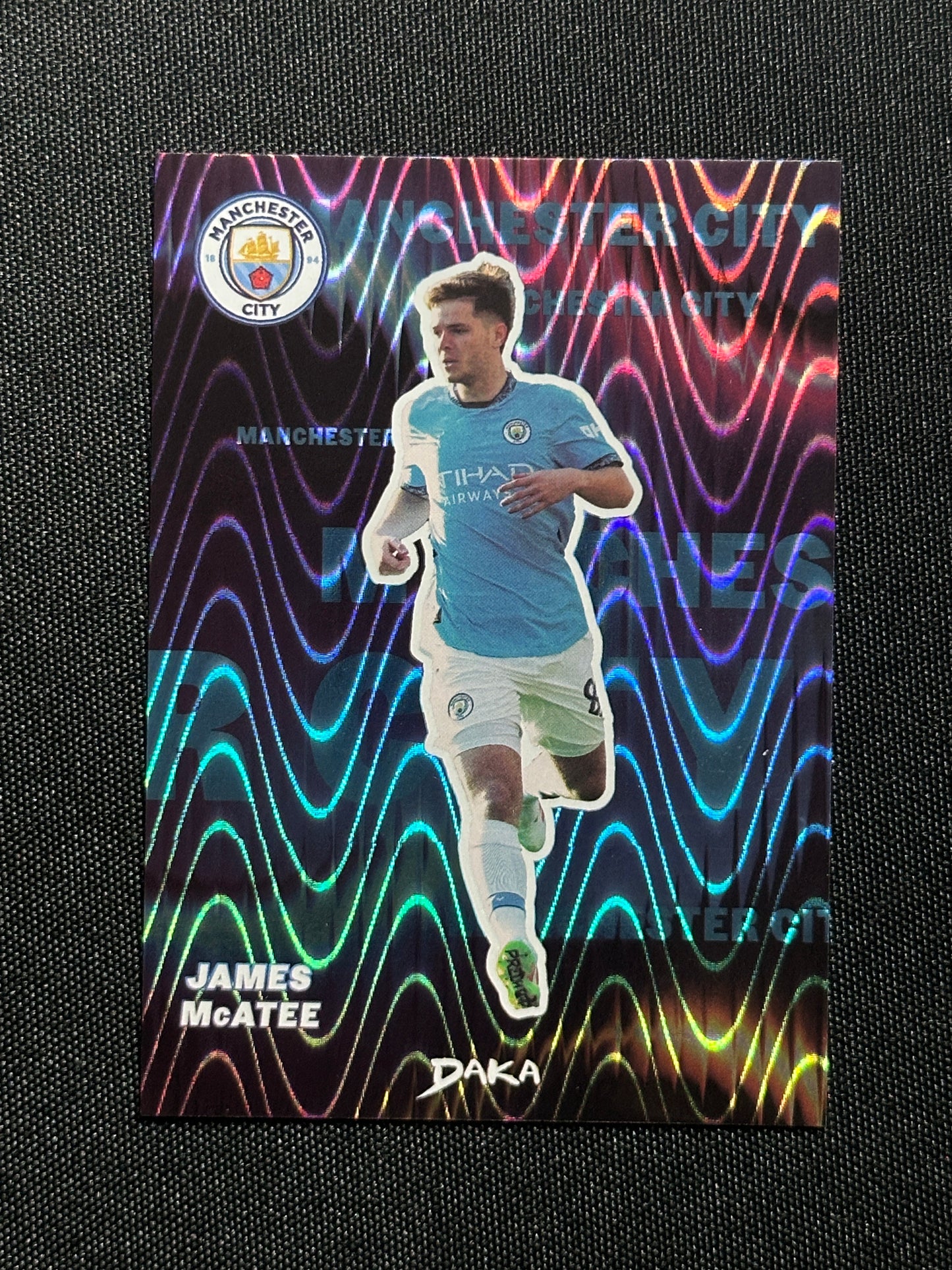 James McAtee Numbered Parallel 050/149 - Daka Manchester City Top Audience 2024/25