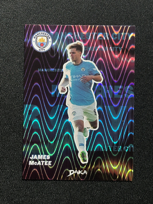 James McAtee Numbered Parallel 050/149 - Daka Manchester City Top Audience 2024/25