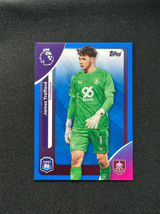 James Trafford Blue Parallel Base - Topps Premier League 2026