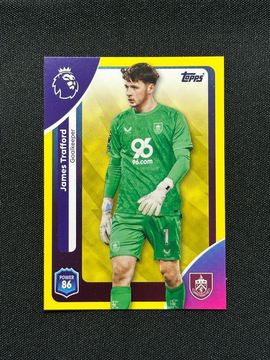 James Trafford Yellow Parallel Base - Topps Premier League 2026
