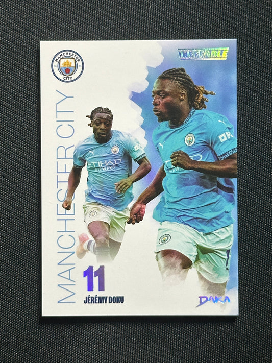 Jeremy Doku Numbered Parallel 135/199 - Daka Manchester City One & Two 2024/25