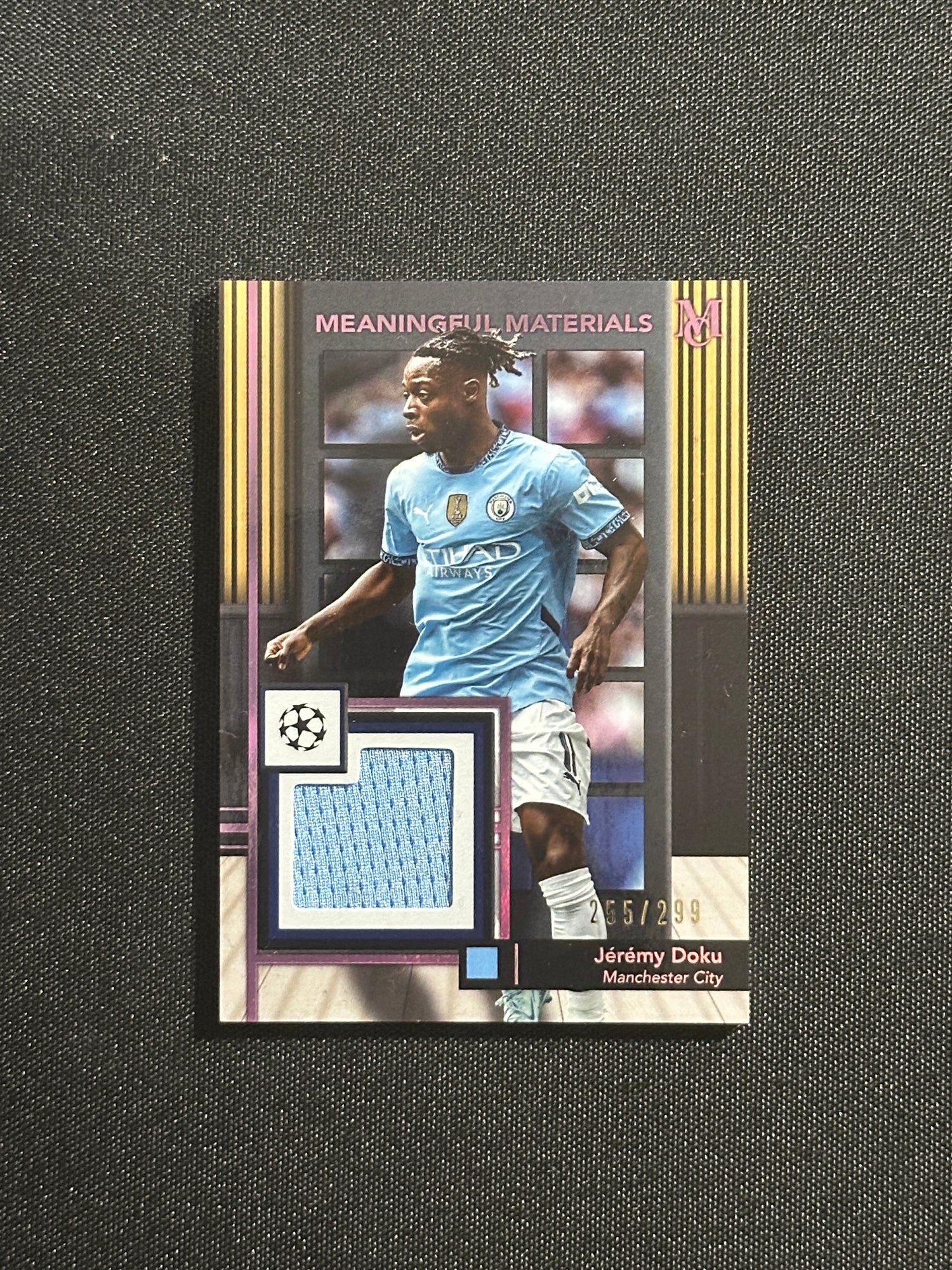 Jeremy Doku Patch 255/299 - Topps UCC Museum 2024/25