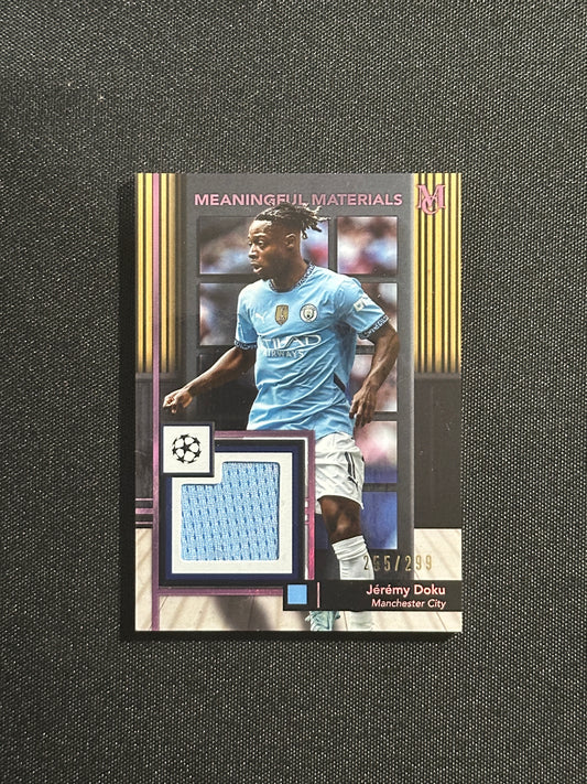 Jeremy Doku Patch 255/299 - Topps UCC Museum 2024/25