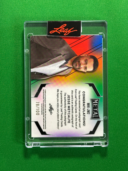 Jesse Metcalfe Inscriptions Autograph 78/100 - Leaf Pop Century 2025