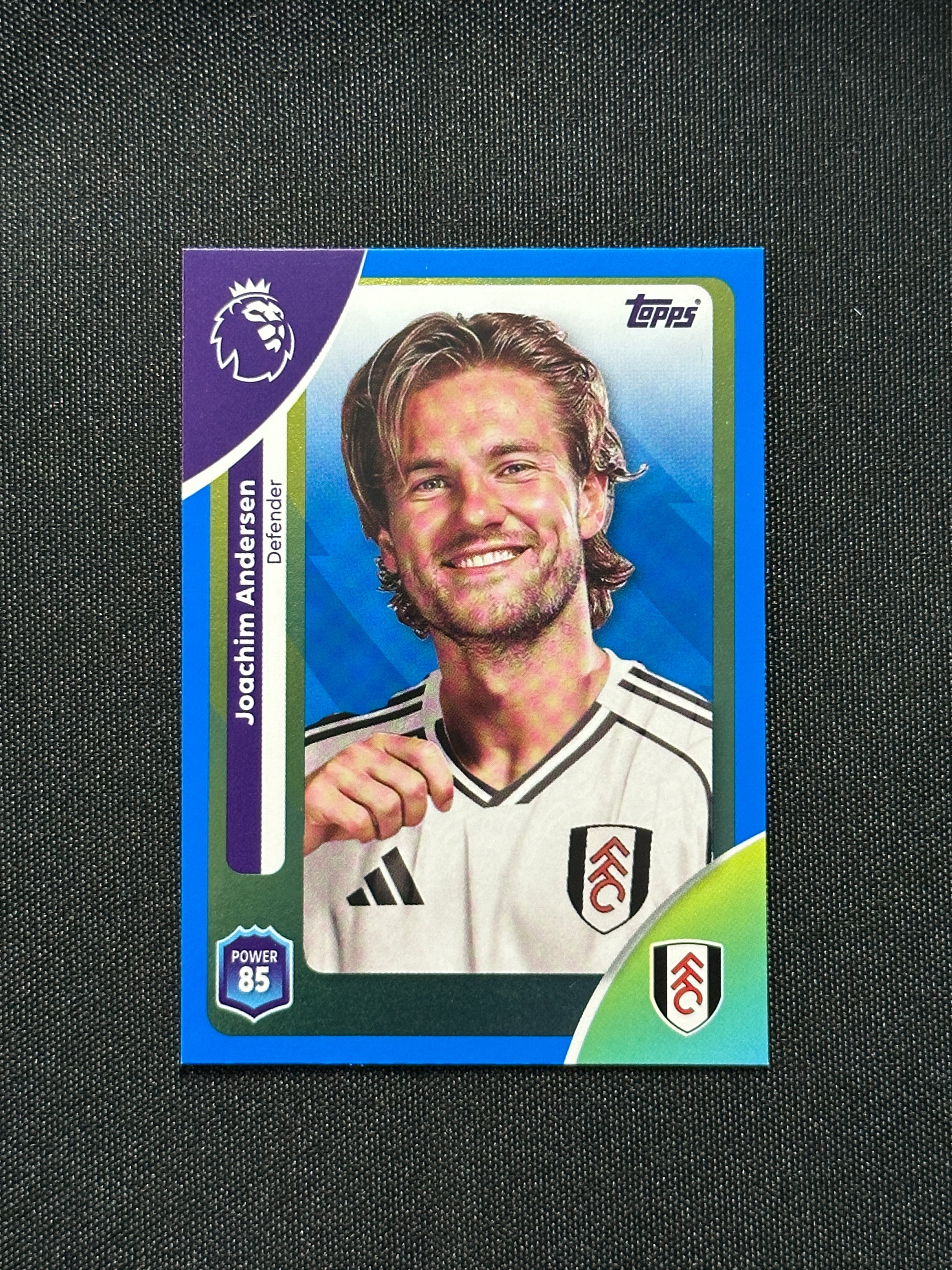 Joachim Andersen Blue Parallel Base - Topps Premier League 2026 ...