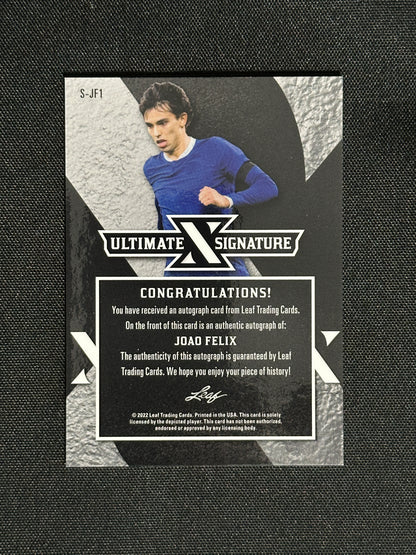 Joao Felix Autograph 1/1 - Leaf Ultimate Soccer 2022
