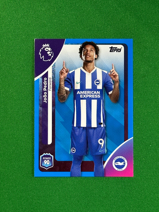 Joao Pedro Blue Parallel Base - Topps Premier League 2026