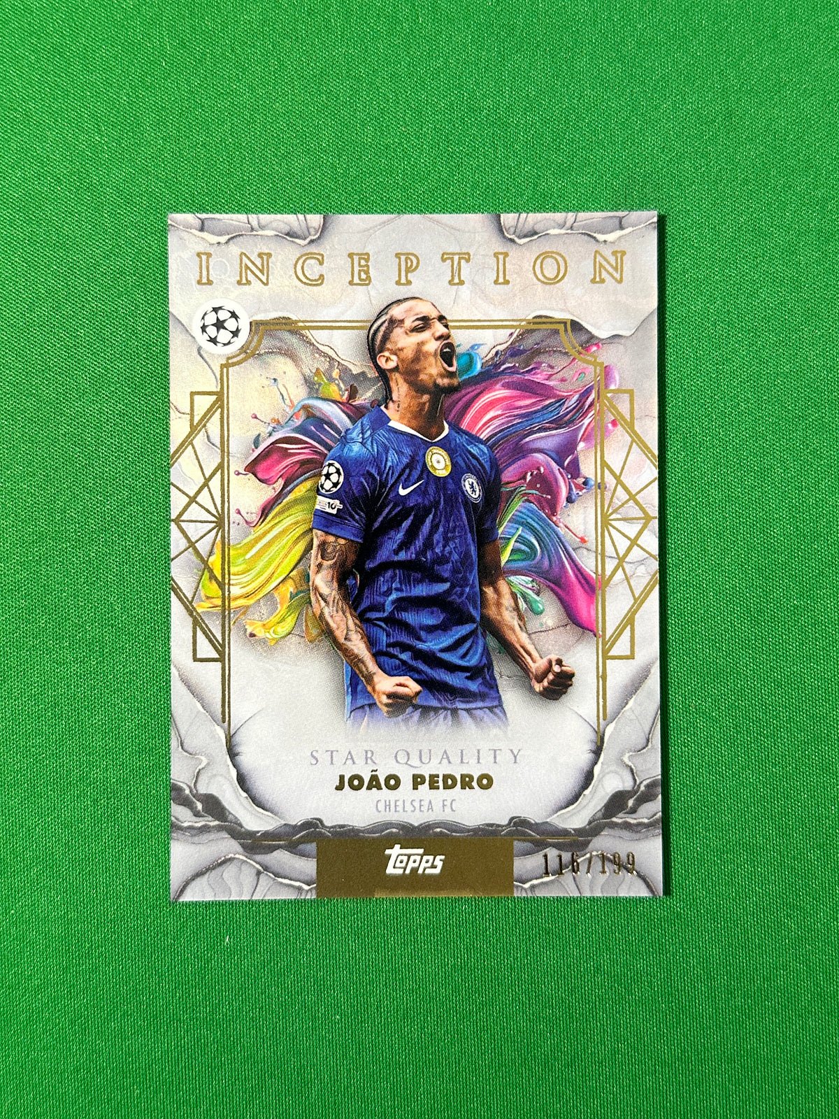 João Pedro Parallel 116/199 Chelsea FC Topps PL Inception 2025/26 football card