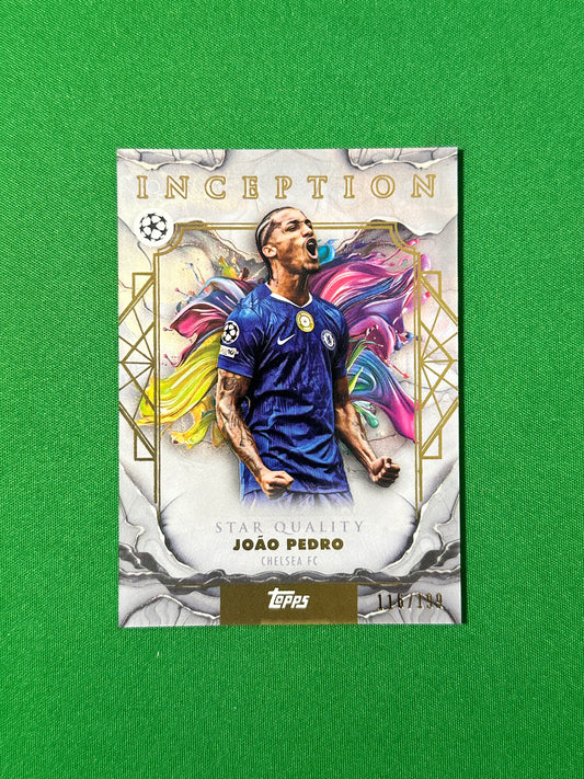 João Pedro Parallel 116/199 Chelsea FC Topps PL Inception 2025/26 football card