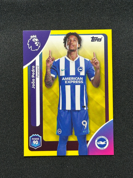 Joao Pedro Yellow Parallel Base - Topps Premier League 2026
