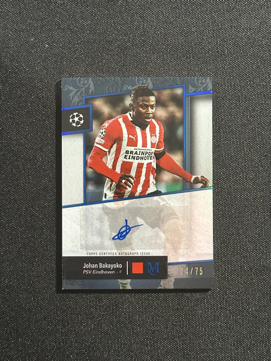 Johan Bakayoko Autograph 74/75 - Topps UCC Museum 2024/25