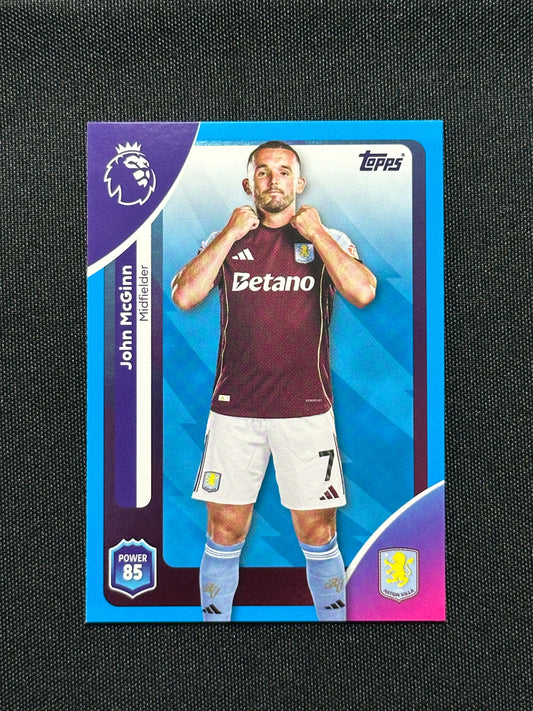 John McGinn Blue Parallel Base - Topps Premier League 2026