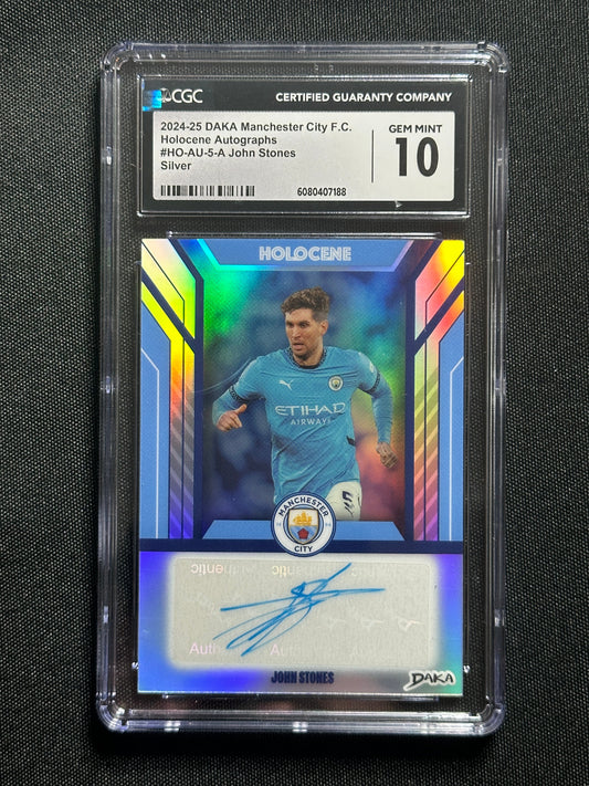 John Stones Autograph 22/30 - Daka Manchester City One & Two 2024/25