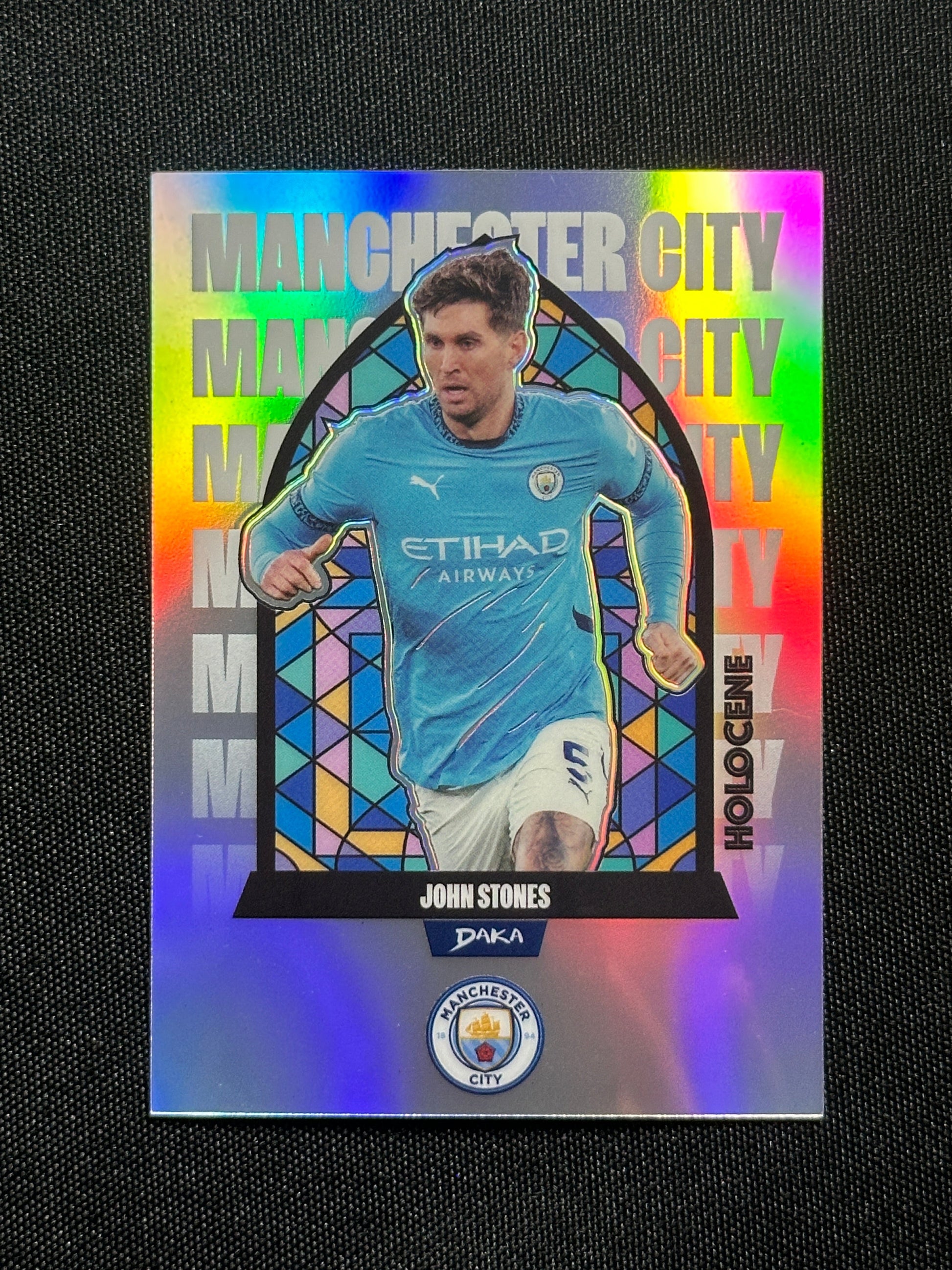 John Stones Numbered Parallel 11/45 - Daka Manchester City One & Two 2024/25