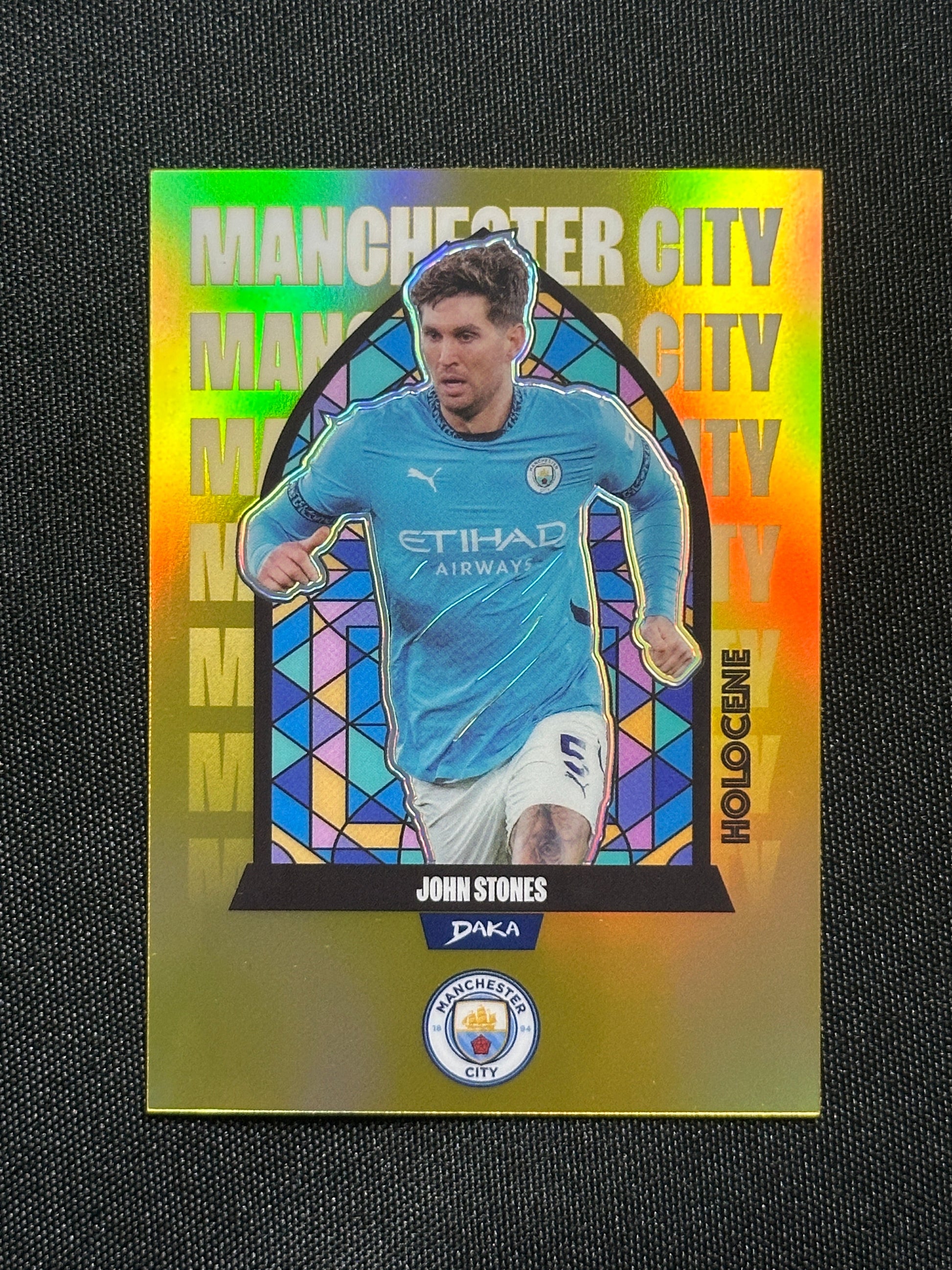 John Stones Numbered Parallel 13/15 - Daka Manchester City One & Two 2024/25