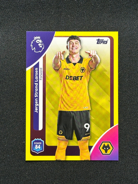 Jorgen Strand Larsen Yellow Parallel Base - Topps Premier League 2026