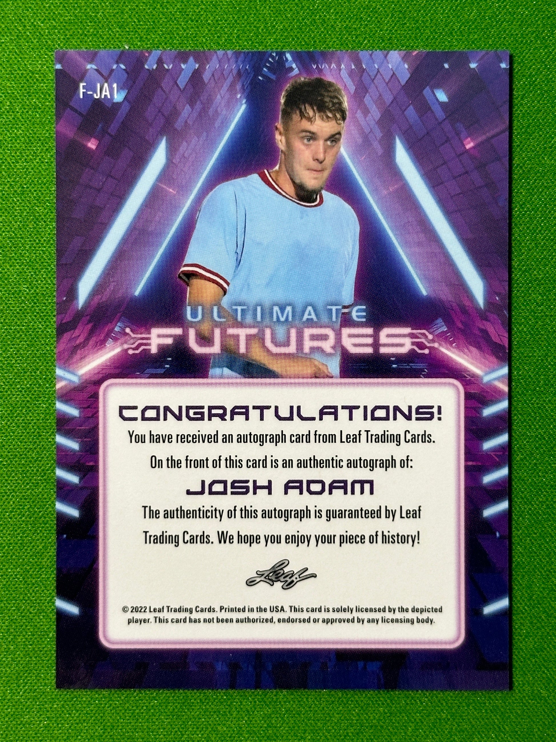 Josh-Adam-Autograph-13-18-Leaf-Ultimate-Soccer-20223