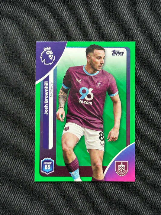 Josh Brownhill Green Parallel Base - Topps Premier League 2026