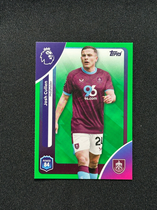 Josh Cullen Green Parallel Base - Topps Premier League 2026