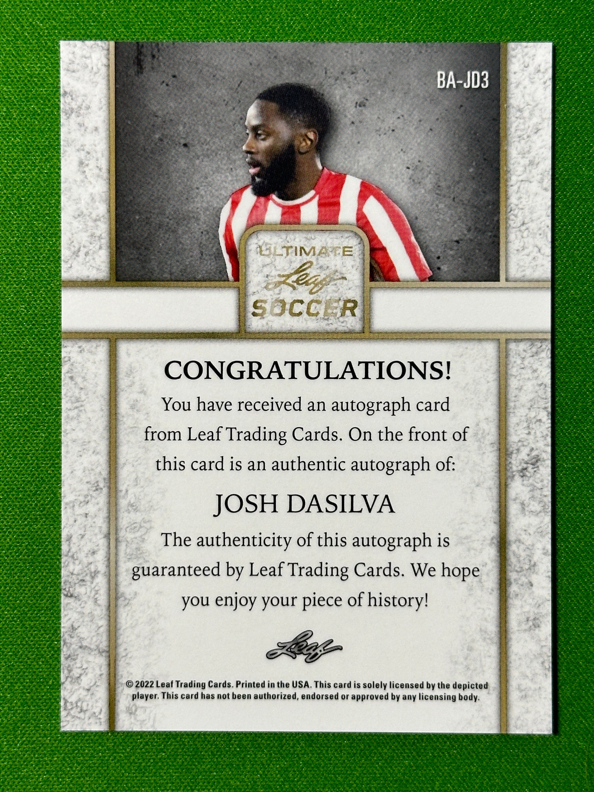 Josh-DaSilva-Autograph-5-9-Rookie-Leaf-Ultimate-Soccer-20223