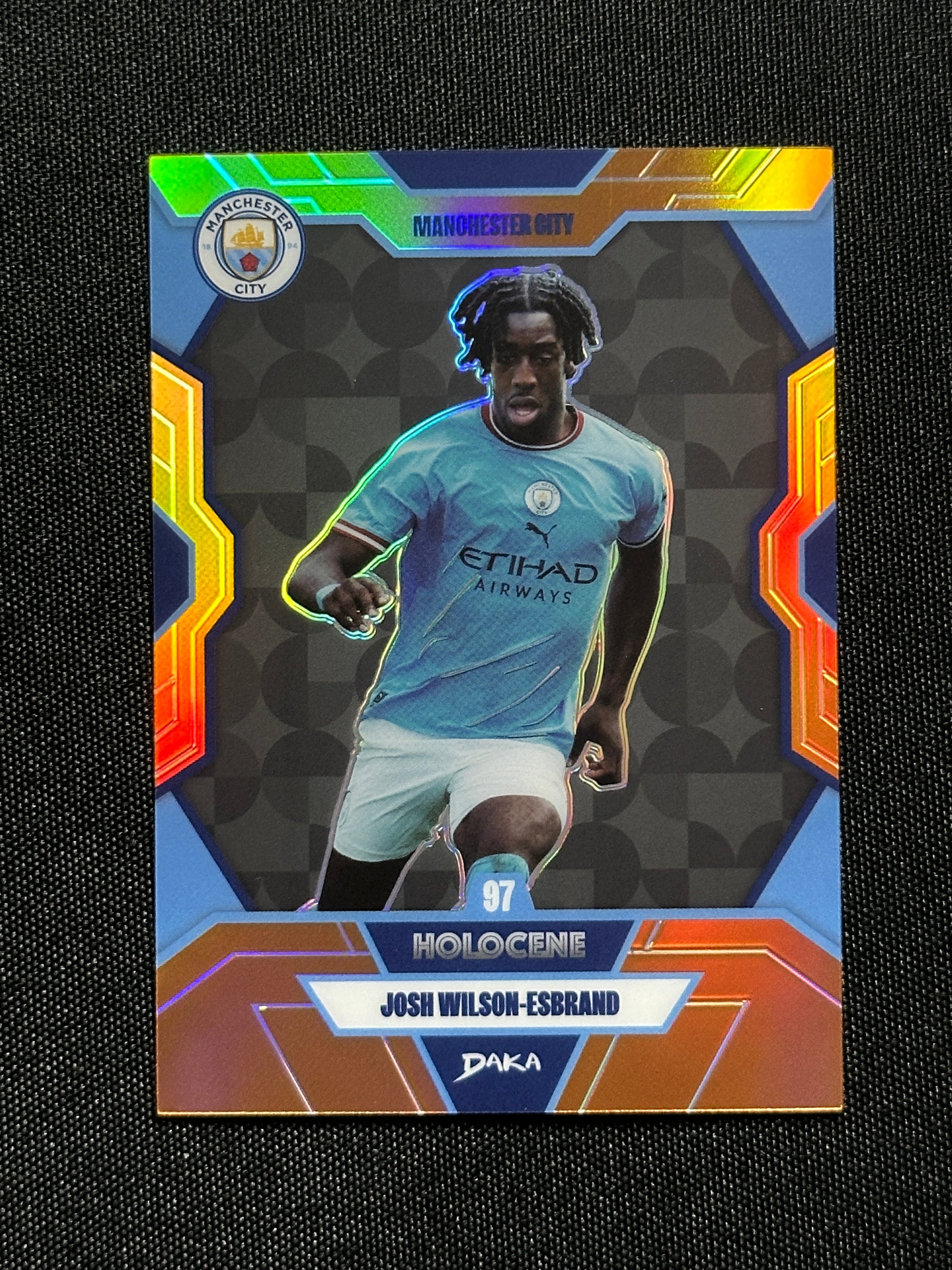 Josh Wilson-Esbrand Numbered Parallel 65/75 - Daka Manchester City One & Two 2024/25