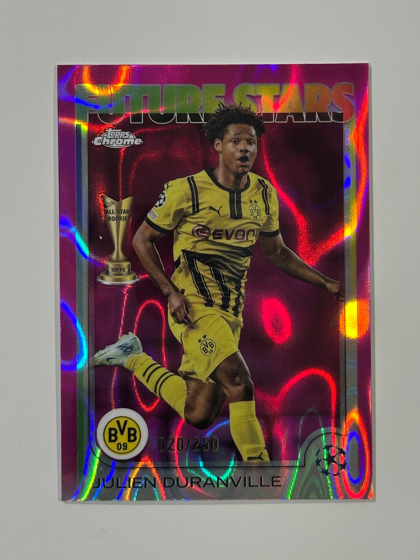 Julien Duranville Numbered Parallel 20/250 - Topps Chrome 2024/25