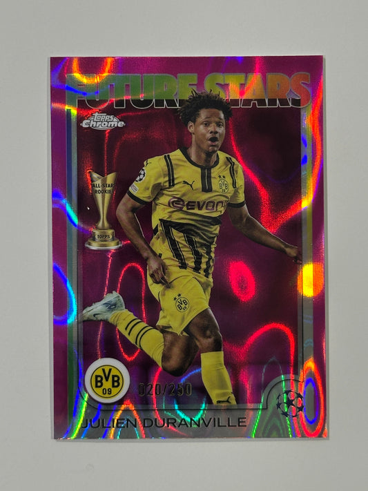 Julien Duranville Numbered Parallel 20/250 - Topps Chrome 2024/25