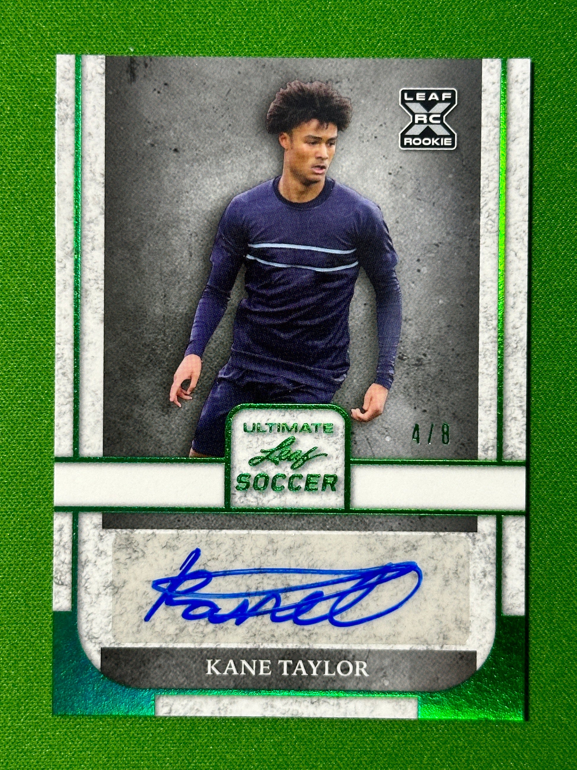 Kane Taylor Autograph 4/8 Rookie - Leaf Ultimate Soccer 2022 ...