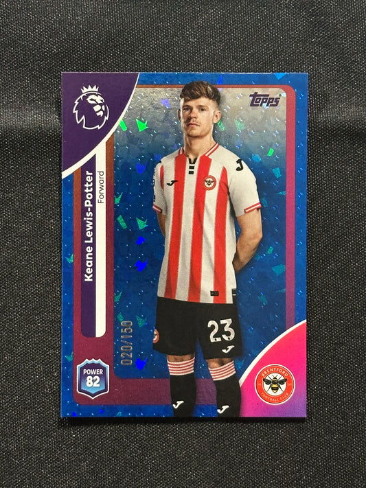 Keane Lewis-Potter Numbered Parallel 020/150 - Topps Premier League 2026