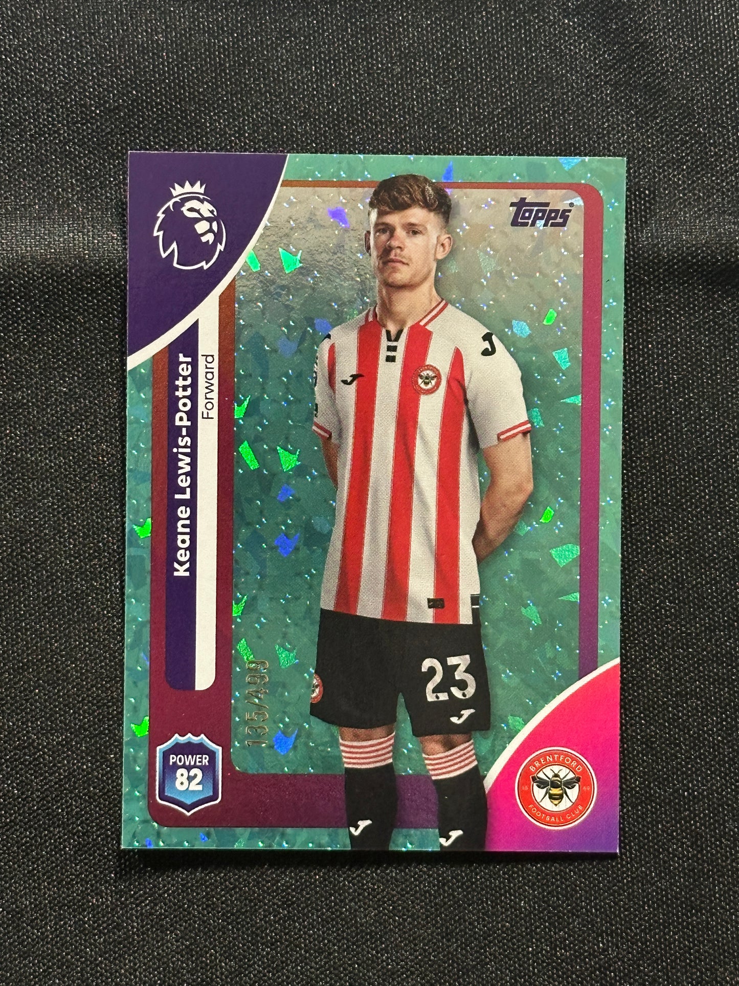 Keane Lewis-Potter Numbered Parallel 135/499 - Topps Premier League 2026
