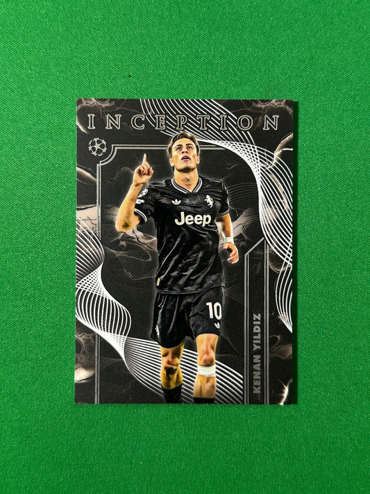 Kenan Yıldız Dark Flow Case Hit Juventus Topps PL Inception 2025/26 football card